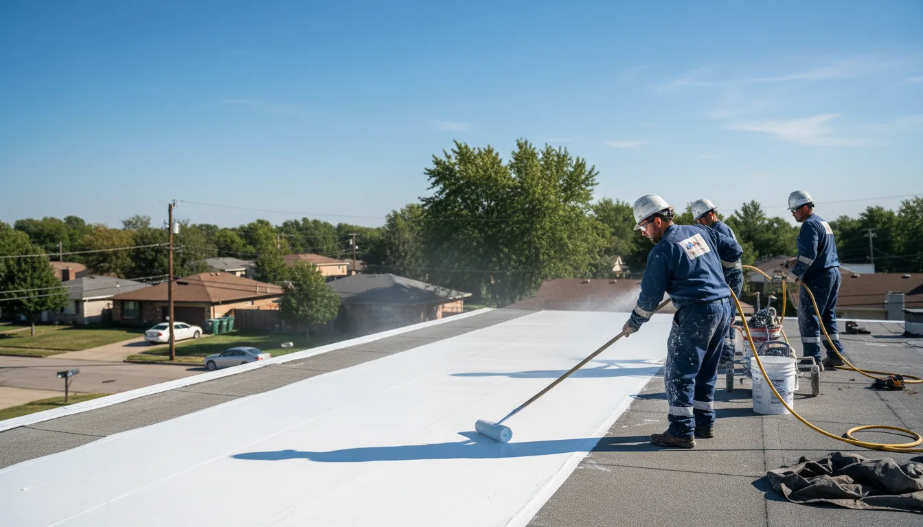 Commercial roof coating in Glynn, LA near me
